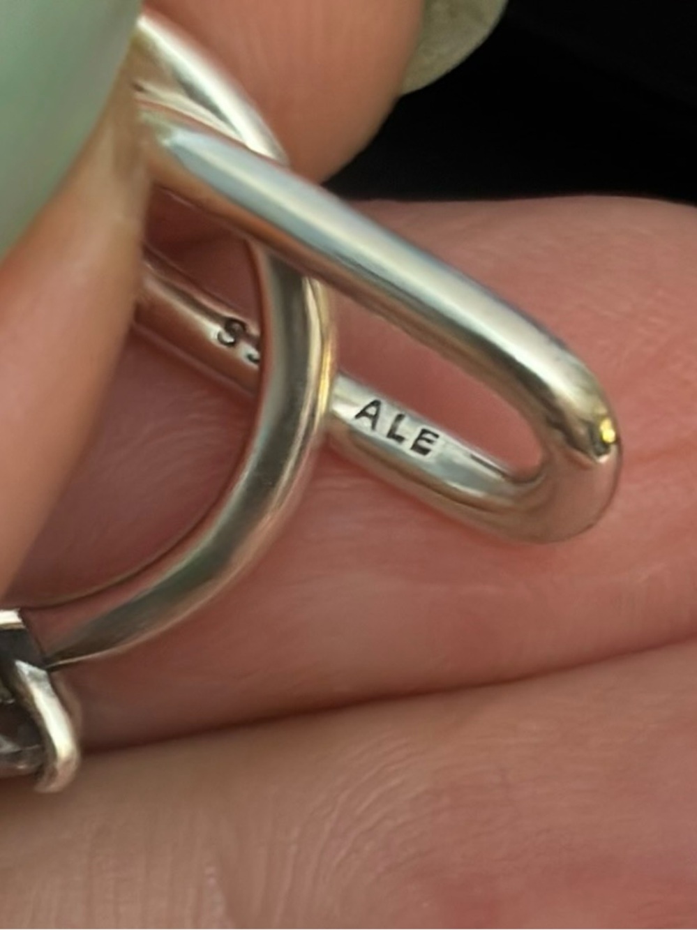 Pandora 925 Sterling Charm Connector ‘Marry Me’ Double Styling Link #792525C01 - Picture 6 of 13